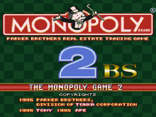 Monopoly 2 title screen for Super Famicom